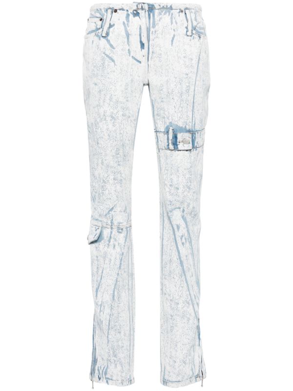 Acne Studios Blue Low-Rise Slim-Fit Jeans | Browns Skinny Jeans