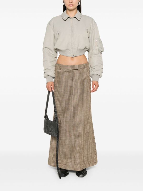 Acne Studios Logo-Embroidered Bomber Jacket | Browns Varsity Jackets