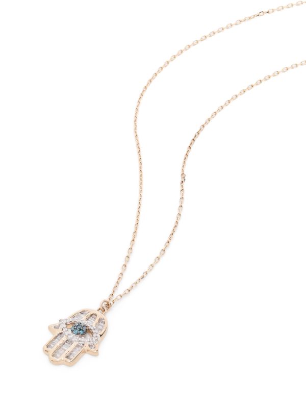 Adina Reyter 14K Yellow Gold Hamsa Diamond Necklace | Browns Fine Necklaces