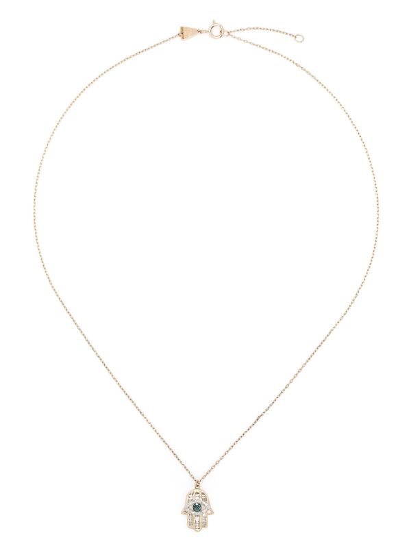 Adina Reyter 14K Yellow Gold Hamsa Diamond Necklace | Browns Fine Necklaces