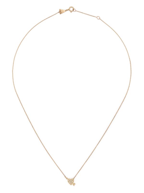 Adina Reyter 14K Yellow Gold Heart + Arrow Diamond Necklace | Browns Fine Necklaces