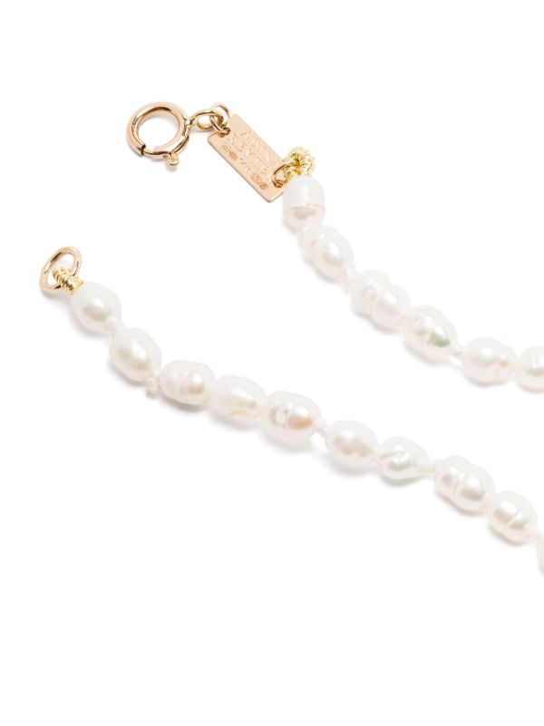 Adina Reyter 14K Yellow Gold Pearl And Diamond Necklace | Browns Fine Necklaces