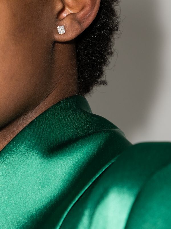 Adina Reyter 14K Yellow Gold Square Diamond Stud Earrings | Browns Fine Earrings