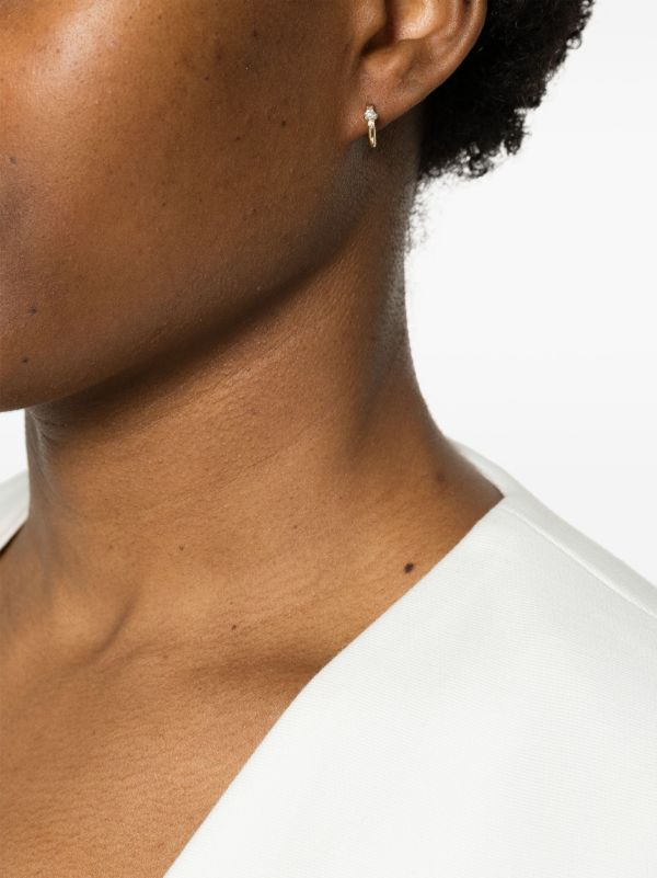 Adina Reyter 14K Yellow Gold Trio Diamond Huggie-Hoop Earrings | Browns Fine Earrings