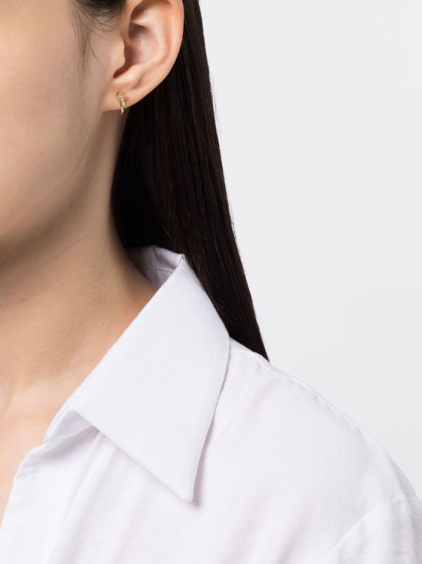 Adina Reyter Gold-plated Shooting Star Diamond Earrings | Browns Earrings