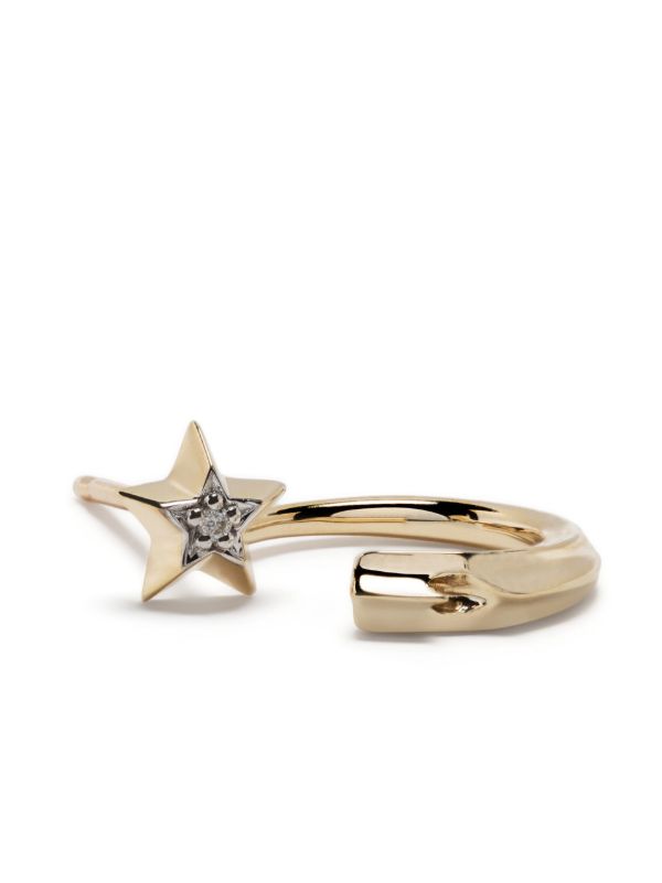 Adina Reyter Gold-plated Shooting Star Diamond Earrings | Browns Earrings