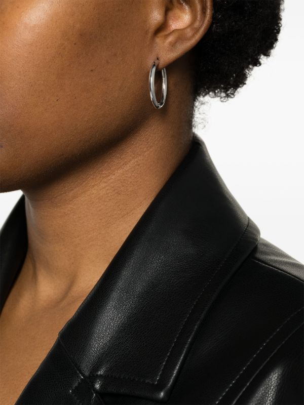 Adina Reyter Sterling Silver Tube Hoop Earrings | Browns Earrings