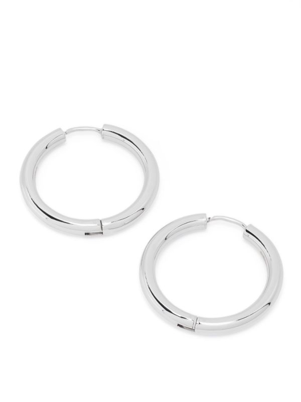 Adina Reyter Sterling Silver Tube Hoop Earrings | Browns Earrings