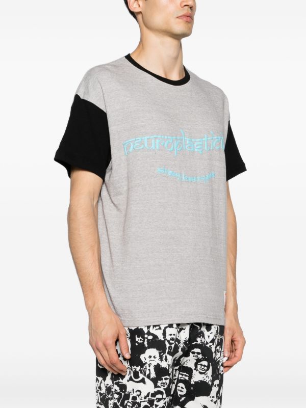 Advisory Board Crystals Grey Text Print Cotton T-shirt | Browns T-Shirts