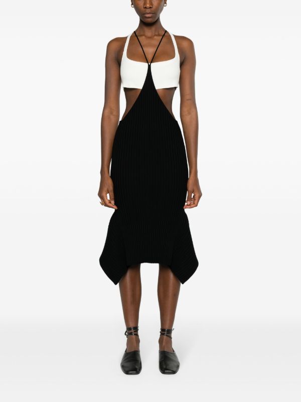 AISLING CAMPS Black Shala Knit Skirt | Browns Knitted Skirts