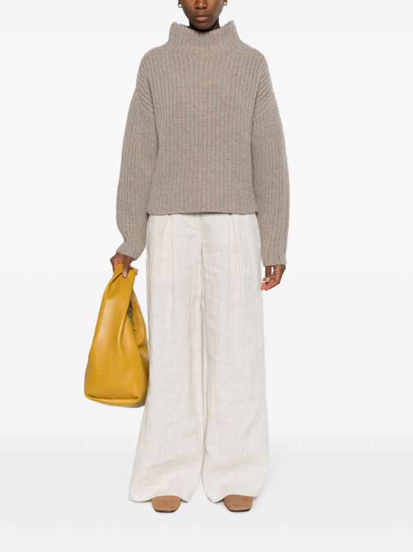 AISLING CAMPS Grey Isabella Wool Sweater | Browns Knitted Sweaters