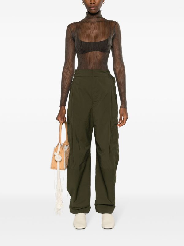 AISLING CAMPS Grey Modern Mist Sheer Long Sleeve Top | Browns T-Shirts & Jersey Shirts