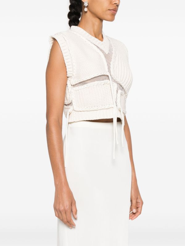 AISLING CAMPS Ribbed Vest | Browns Knitted Sweaters