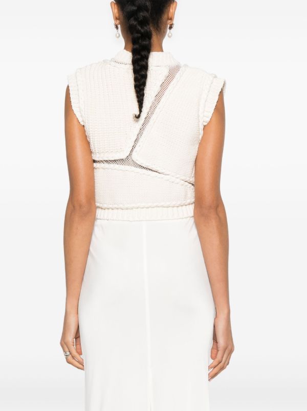 AISLING CAMPS Ribbed Vest | Browns Knitted Sweaters