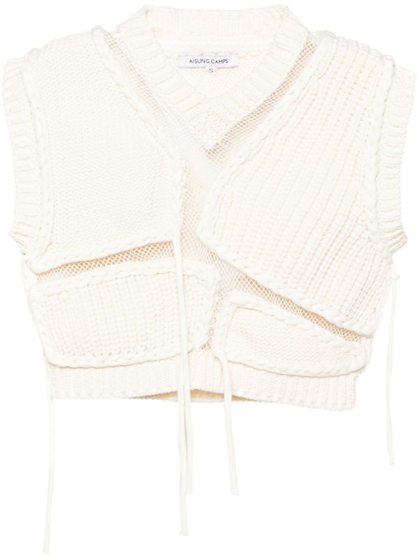 AISLING CAMPS ribbed vest | Browns Knitted Sweaters