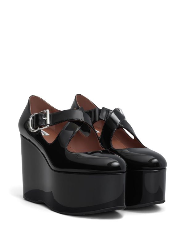 Alaïa 110mm Criss-Cross Wedge Pumps | Browns Pumps