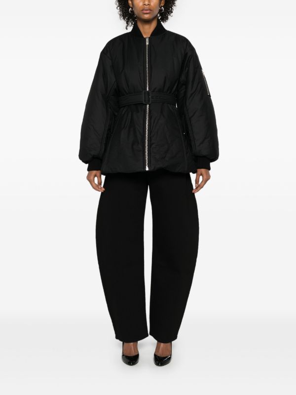 Alaïa Belted Bomber Jacket | Browns Varsity Jackets