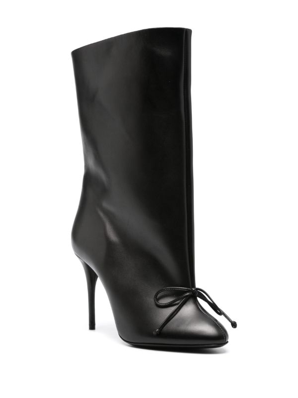 Alaïa Black 90mm Decollte Boots | Browns Boots