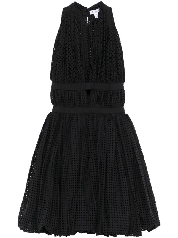 Alaïa Black Cut-Out Mini Dress | Browns Cocktail & Party Dresses