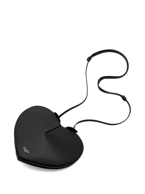 Alaïa Black Le Couer Leather Cross Body Bag | Browns Messenger & Crossbody Bags