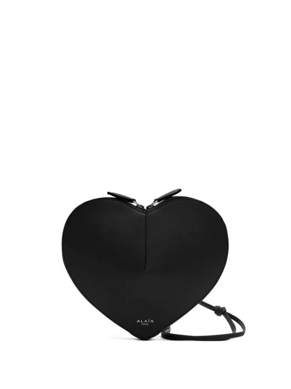 Alaïa Black Le Couer Leather Cross Body Bag | Browns Messenger & Crossbody Bags