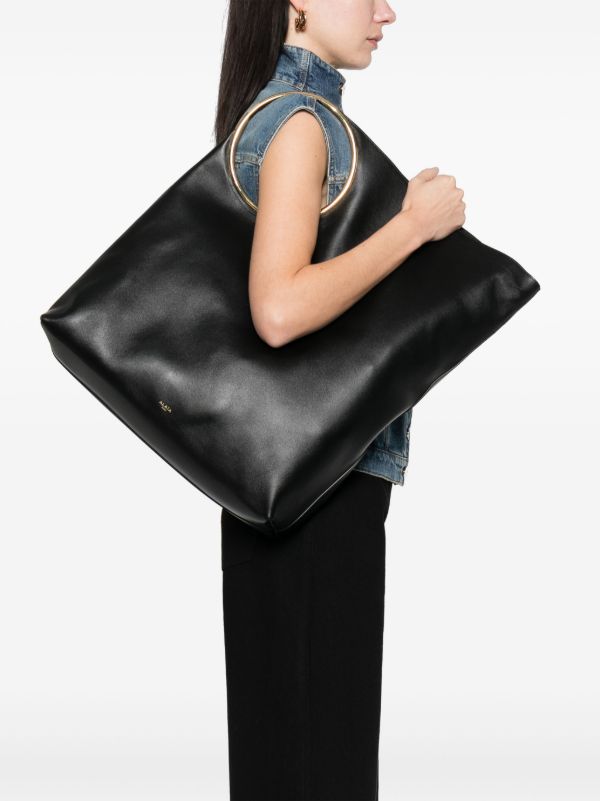 Alaïa Black Ring Large Tote Bag | Browns Tote Bags