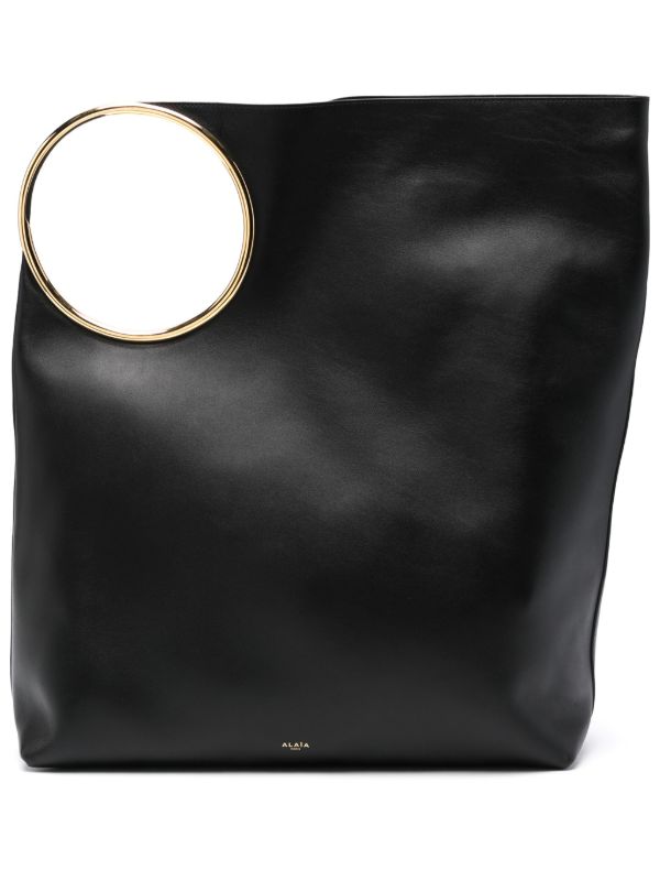 Alaïa Black Ring Large Tote Bag | Browns Tote Bags