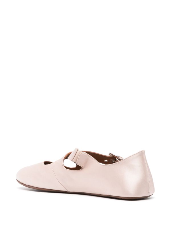 Alaïa Pink Criss-Cross Ballet Flats | Browns Ballerina Shoes