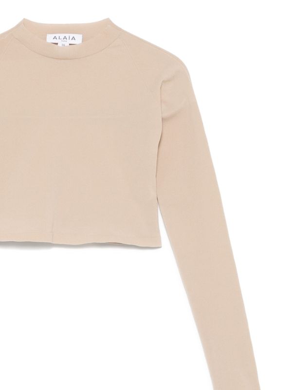 Alaïa Second Skin Crop Top | Browns T-Shirts & Jersey Shirts