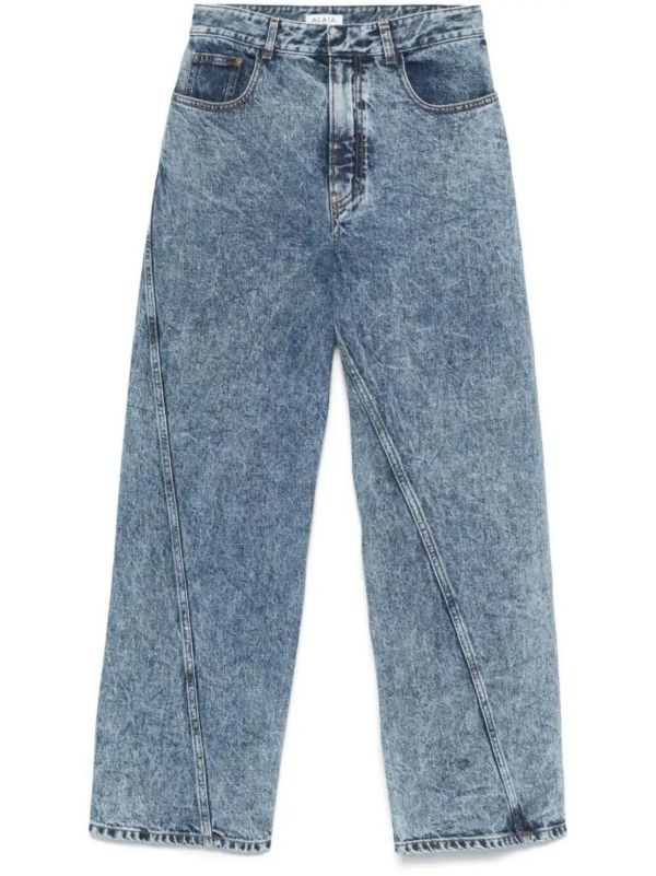 Alaïa Twisted Jeans | Browns Straight-Leg Jeans