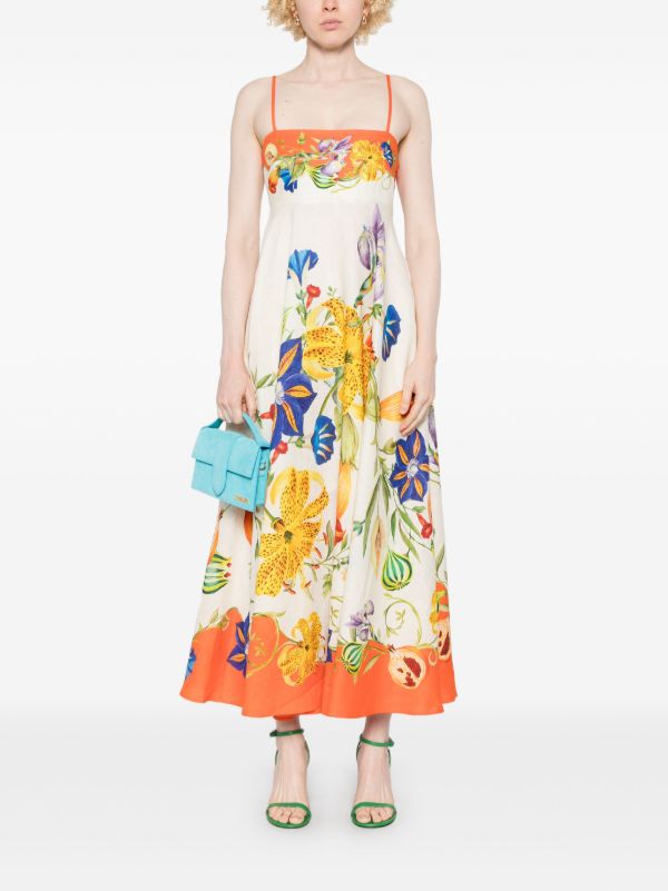 ALEMAIS Flores Midi Dress | Browns Day Dresses