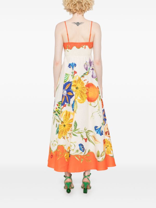 ALEMAIS Flores Midi Dress | Browns Day Dresses
