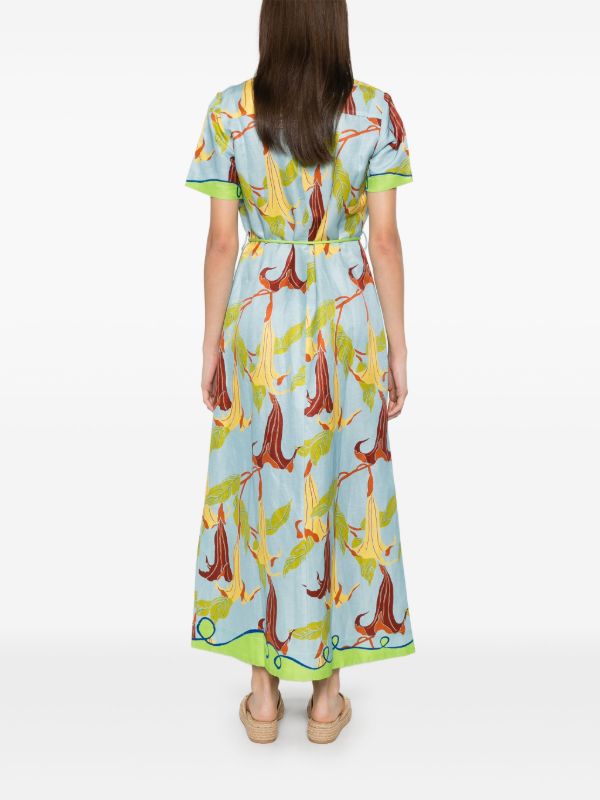 ALEMAIS Green Rafaela Dress | Browns Day Dresses