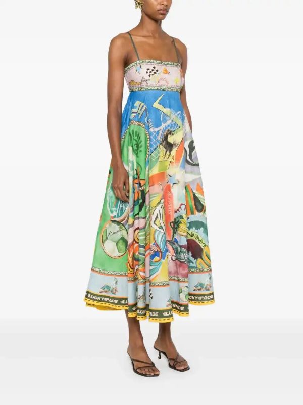 ALEMAIS Lucky Pace Midi Dress | Browns Day Dresses