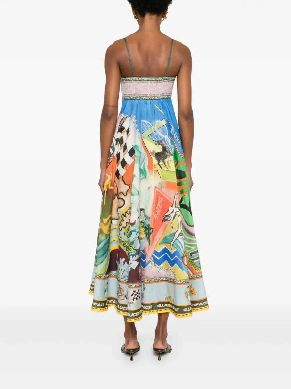 ALEMAIS Lucky Pace Midi Dress | Browns Day Dresses