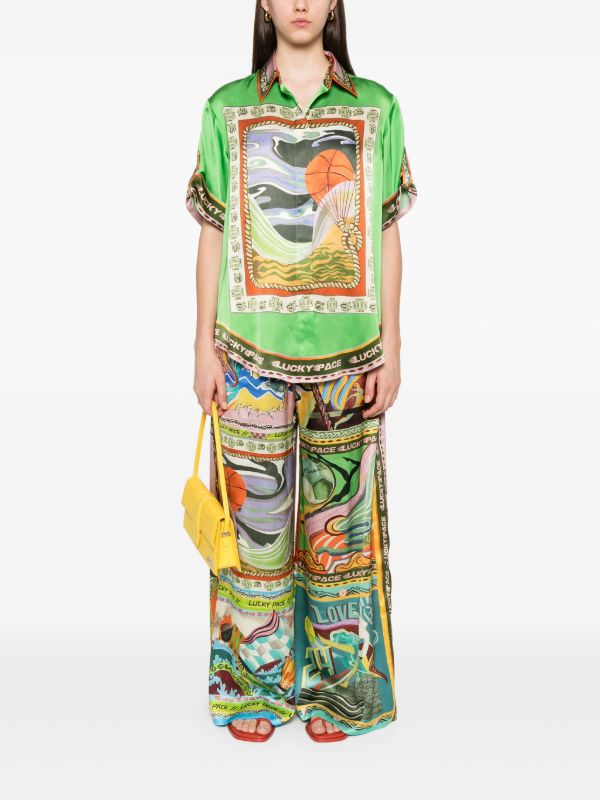 ALEMAIS Lucky Pace Trousers | Browns Wide-Leg Pants