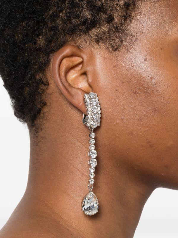 Alessandra Rich Crystal-embellished Drop Earring | Browns Earrings
