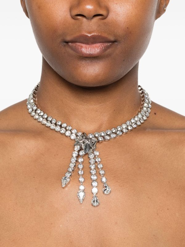 Alessandra Rich Crystal-embellished Necklace | Browns Necklaces