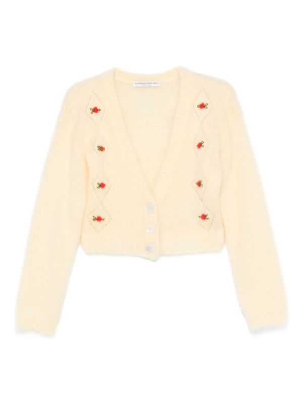 Alessandra Rich floral-embroidered cardigan | Browns Cardigans