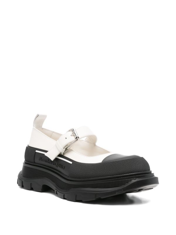 Alexander McQueen 45mm Buckle-strap Leather Pumps | Browns Pumps