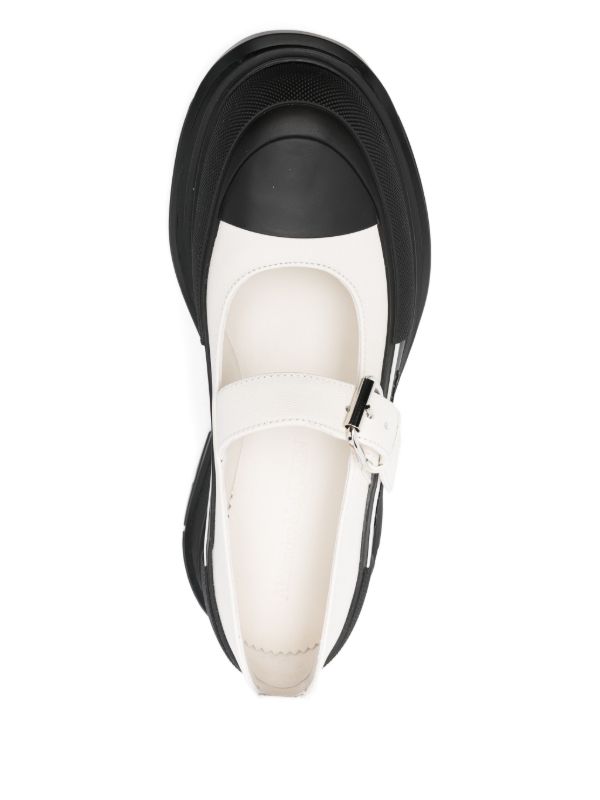 Alexander McQueen 45mm Buckle-strap Leather Pumps | Browns Pumps