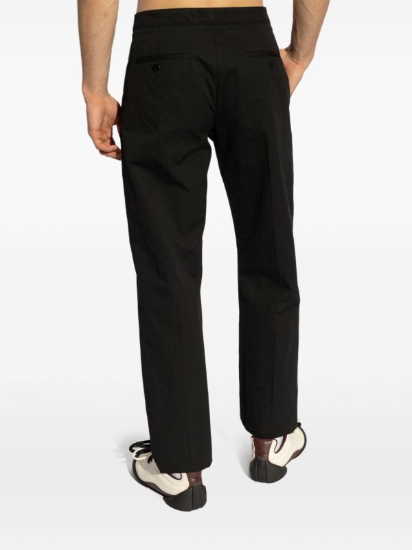 Alexander McQueen Black Arrow-Belt Trousers | Browns Tailored Pants