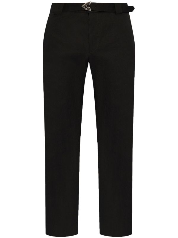 Alexander McQueen Black Arrow-Belt Trousers | Browns Tailored Pants