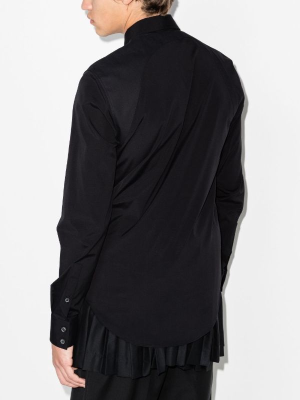 Alexander McQueen Black Harness Classic Collar Shirt | Browns Shirts
