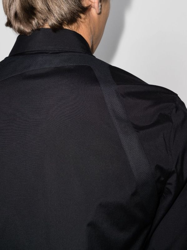 Alexander McQueen Black Harness Classic Collar Shirt | Browns Shirts