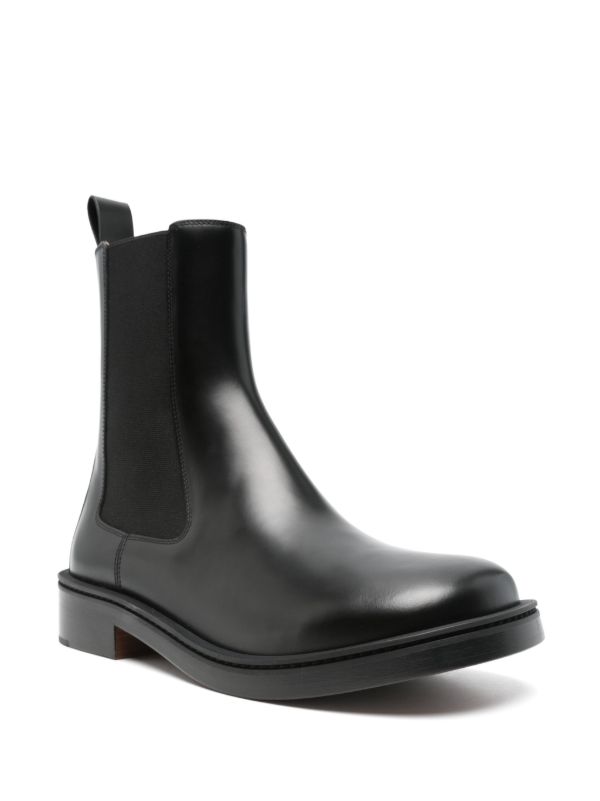 Alexander McQueen Black Leather Boots | Browns Boots