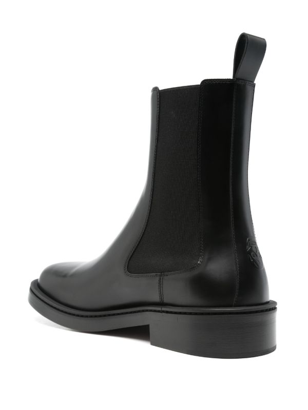 Alexander McQueen Black Leather Boots | Browns Boots
