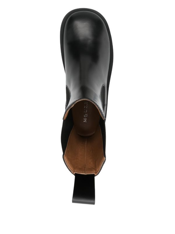 Alexander McQueen Black Leather Boots | Browns Boots