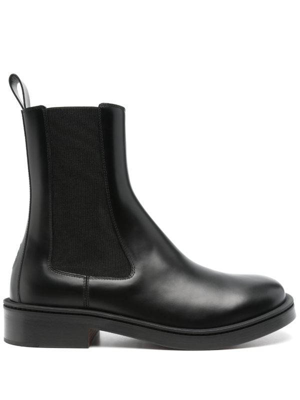 Alexander McQueen Black Leather Boots | Browns Boots