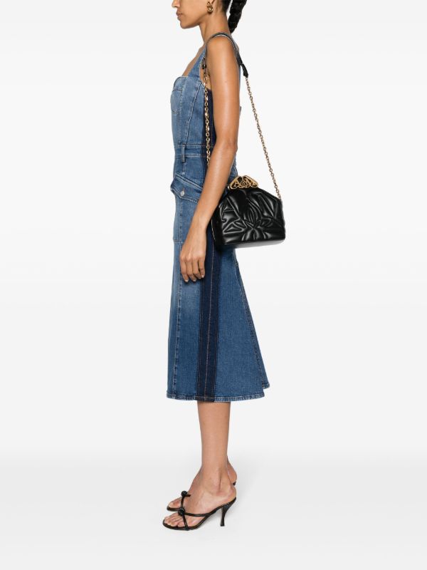 Alexander McQueen Black The Seal Box Leather Cross Body Bag | Browns Messenger & Crossbody Bags